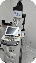 Machine with a small screen labeled B B L HEROic